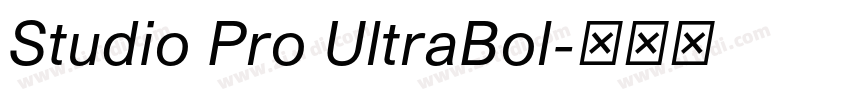 Studio Pro UltraBol字体转换 Studio Pro UltraBol字体转换